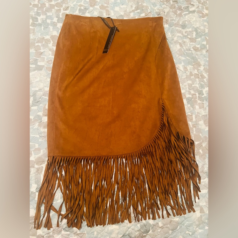 New with tags brown fringe